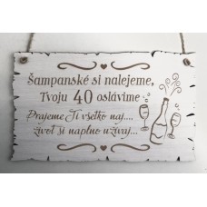 Drevená tabuľka