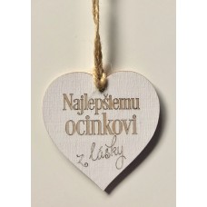 Drevené srdiečko