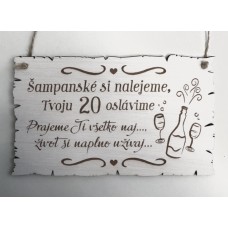 Drevená tabuľka